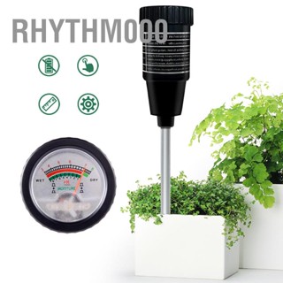 Rhythm000 เครื่องวัดความชื้น pH ของดิน 2 in 1 ไฮโกรมิเตอร์วัดค่า ของดินป้องกันสนิมที่แม่นยำสูง