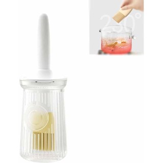 High Temperature Resistant Silicone BBQ Oil Brush With Bottle/ One-piece Oil Sauce Brush Bottle / Household Cooking Tool