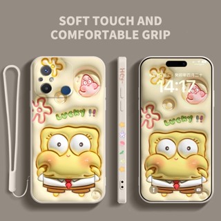 Ybd เคสโทรศัพท์มือถือ ซิลิโคน ลายการ์ตูนน่ารัก มีลายด้านข้าง และสายคล้อง สําหรับ Xiaomi Redmi 12C 11A POCO C55