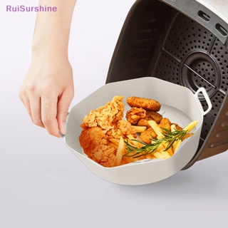 Ruisurshine ใหม่ หม้อทอดไร้น้ํามัน ซิลิโคน 17 ซม. ไม่ติดผิว ใช้ซ้ําได้ สําหรับอบขนม อบขนม