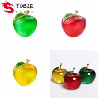 Tobie น้ําหอมเคลือบคริสตัล รูปผลไม้ สัญลักษณ์สันติภาพ สีแดง สีเขียว สีเหลือง สําหรับรถยนต์