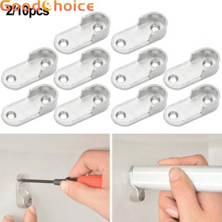 【Good】Closet Brackets Rails Pole Three-hole Wardrobe Supports 2/10pcs Brackets【Ready Stock】