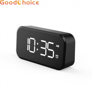 【Good】Digital LED Desk Alarm Clock Large LED Display Full Mirror Digital Alarm Clock【Ready Stock】