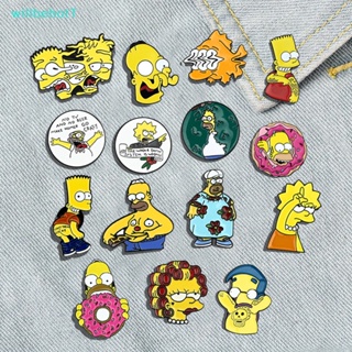 [WillbehotT] เข็มกลัด รูปการ์ตูนดิสนีย์ The Simpsons น่ารัก เครื่องประดับ สําหรับผู้หญิง [ใหม่]