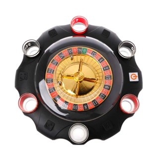 Youn ชุดเกมดื่มน้ําไฟฟ้า Roulette สไตล์คาสิโน สําหรับผู้ใหญ่ 6 ช็อต