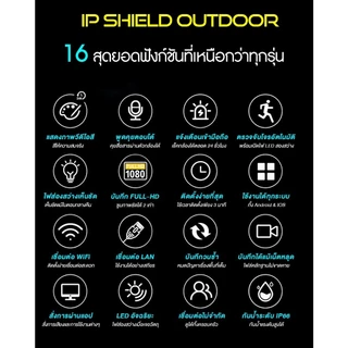 V380 Pro IP กล้องวงจรปิด WiFi เชื่อมต่อกับ Cellphon Night Vision HD 8MP กล้องกันน้ำกลางแจ้ง IR + White Lamp