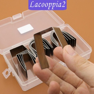 [Lacooppia2] เครื่องตัดหนัง เหล็ก รูปตัว V แบบพกพา DIY สําหรับตัดเข็มขัด หนัง 18 ชิ้น