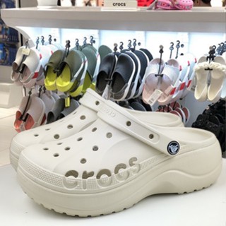 รองเท้า crocs แท้ crocs classic platform BAYA clog รองเท้าเสริมส้นผู้หญิง รองเท้าไปทะเล