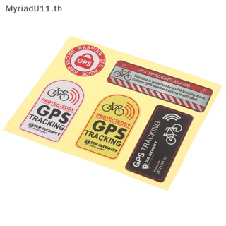 Myriadu สติกเกอร์เตือนภัย GPS สะท้อนแสง กันขโมย สําหรับติดรถจักรยาน