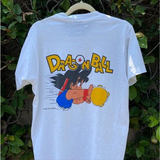 เสื้อยืดแขนสั้น พิมพ์ลายการ์ตูน Dragon Ball Goku ทรงหลวม ขนาดใหญ่ สไตล์วินเทจ สําหรับคู่รัก