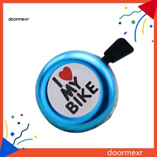 Doo กระดิ่งเตือนภัย แบบใส พิมพ์ลาย I Love My Bike น่ารัก สําหรับติดรถจักรยาน