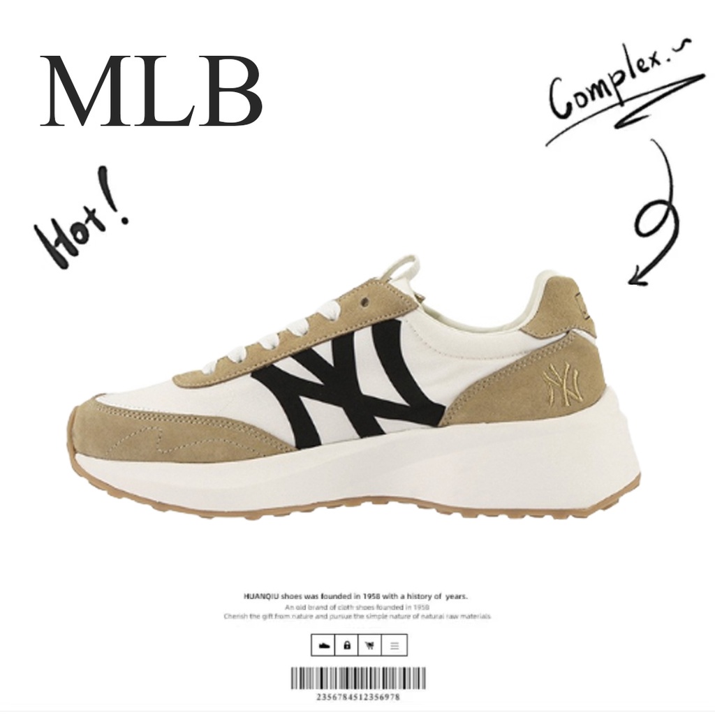 ลิขสิทธิ์แท้100%MLB Chunky Jogger  32SHX1111-50B รองเท้าผ้าใบ