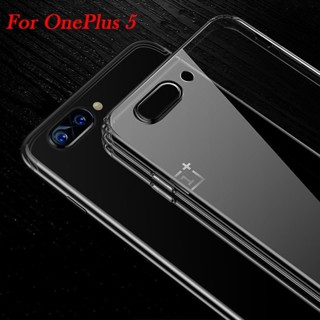 เคสซิลิโคน TPU นิ่ม ใส แบบบางพิเศษ สําหรับ Oneplus 5 ☆Whywellvipmall