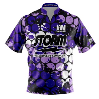 Storm DS เสื้อโปโล แขนสั้น พิมพ์ลายโบว์ลิ่ง 2046-ST 3D