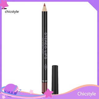 Chicstyle Vibely ดินสอเขียนขอบปาก ลิปสติก เนื้อเนียน กันน้ํา ติดทนนาน 12 สี