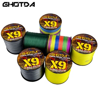 Ghotda สายเอ็นตกปลาน้ําเค็ม PE แบบถัก 500 ม. 9-45.4 กก. 9 เส้น