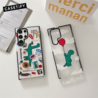 เคสโทรศัพท์มือถือแบบใส ลาย Brachiosaurus CASETiFY สําหรับ Samsung Galaxy S20 S21 S22 S23 Ultra S20+ S21+ S22+ S23 Plus