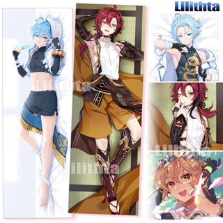 ปลอกหมอน พิมพ์ลายการ์ตูนอนิเมะ Dakimakura Genshin Impact Aether Shikanoin Heizou Zhongyun Game สําหรับตกแต่งบ้าน