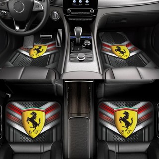 VANS Ferrari พรมปูพื้นรถยนต์ กันลื่น ด้านหน้า และด้านหลัง สําหรับ SUV Vansedans Trucks 4 ชิ้น