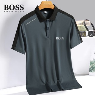 เสื้อโปโล BOSS แฟชั่นคู่รัก สําหรับผู้ชาย และผู้หญิง