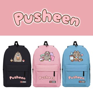 Yyds PUSHEEN กระเป๋าเป้สะพายหลัง อเนกประสงค์ ขนาดใหญ่ จุของได้เยอะ พิมพ์ลาย ระบายอากาศ แฟชั่นสําหรับผู้หญิง และผู้ชาย