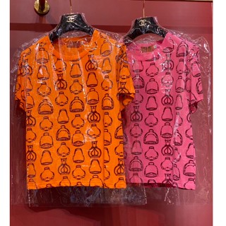 2สี ♥ เช็คสินค้าก่อนสั่ง HERMES T-SHIRT เสื้อยืด ผ้าคอคตอน ปริ้นลาย ผ้าสวยคมชัด แอร์เมส เฮอเมส