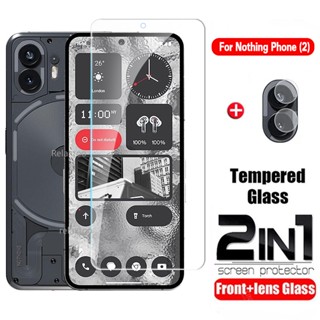 2IN1 Full Screen Protect Tempered Glass For Nothing phone (2) (1) phone(2) 5G phone2 phone1 5G Tempered Film Clear Film Phone Protect Back Camera Lens Film Glass Case Phone Film