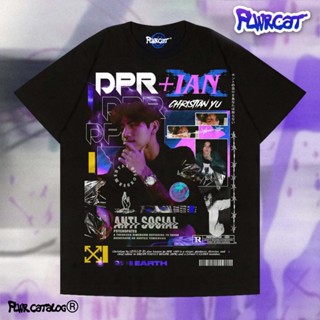 เสื้อยืดแขนสั้นคอกลมKhh/dpr IAN TEE/FLWRCATCotton 100%  [S-5XL]