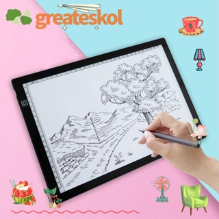 Greateskol กระดานวาดภาพ A4 บางพิเศษ ศิลปินสัก ลายฉลุ กล่องไฟ ลอกลาย กระดาน