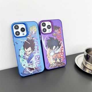 เคสแข็ง เคสไอโฟน iPhone 14 Pro Max iPhone 13 Pro Max iPhone 12 Pro Max iPhone 11 Cartoon ดราก้อนบอล Dragon Ball Son Goku Kakarotto &amp; Vegeta Hard Case