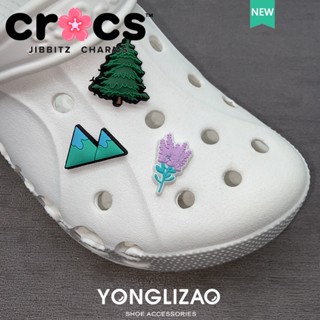 Jibbitz crocs charms หัวเข็มขัดรองเท้า อุปกรณ์เสริมรองเท้า ลาเวนเดอร์ สนธรรมชาติ ซีรีส์สนุก หัวเข็มขัดตกแต่ง