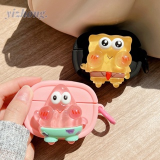 เคสหูฟังซิลิโคนนิ่ม กันกระแทก ลาย Spongebob Patrick Star 3D พร้อมแหวนคล้อง กันหาย สําหรับ Airpods Pro 2 3 1