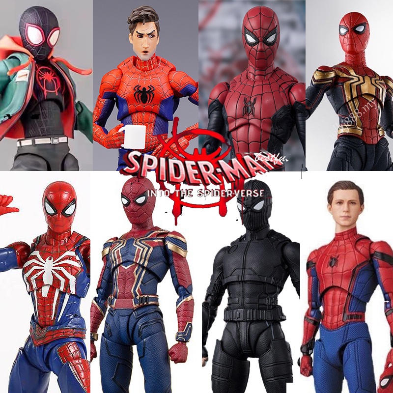 Shf Marvel Spiderman Action Figure Spider Man Back