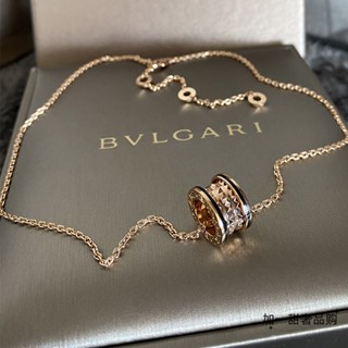 [พร้อมส่ง] Bvlgari Bvlgari B.ZERO1 Series Lisa สร้อยคอโซ่ สีโรสโกลด์ สไตล์พังก์