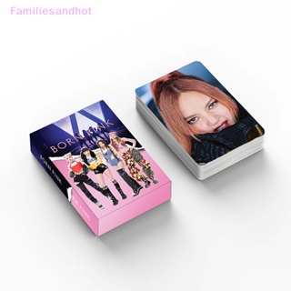 Familiesandhot&gt; 55 ชิ้น / กล่อง Kpop อัลบั้ม สีดํา และสีชมพู โฟโต้การ์ด ของสะสม ชุดการ์ด แฟนคลับ ของขวัญอย่างดี