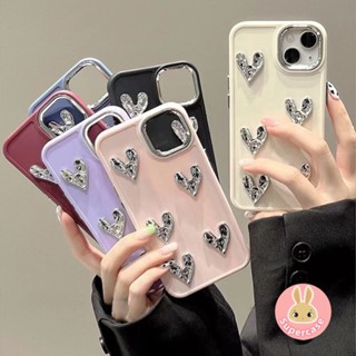เคสโทรศัพท์มือถือโลหะ แบบนิ่ม ลายหัวใจ ชุบไฟฟ้า สําหรับ Vivo Y35+ Y77E X80 X70 X60 Y70S Y51S 5G Y53S IQOO Neo 7 6