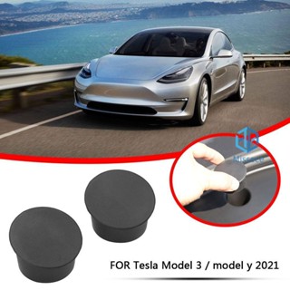 ฝาครอบป้องกันสกรู ด้านหน้า สําหรับ Tesla Model 3 Model Y 2021 2 ชิ้น [Missece.th]