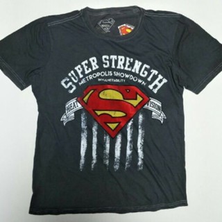 [S-5XL]เสื้อยืดลายการ์ตูน Superman ลิขสิทธิ์แท้💯% ไซส์XL ของ Power7