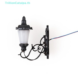 Trillioncatalpa โคมไฟ LED 1:87 ขนาดเล็ก สําหรับติดตกแต่งผนังบ้าน สถาปัตยกรรม DIY TH