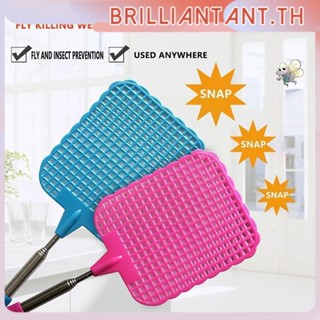 ใหม่ 2022 Fly Swatters Telescopic Extendable Fly Swatter ป้องกัน Pest Mosquito Tool Flies Trap Retractable Swatter สวนอุปกรณ์ bri