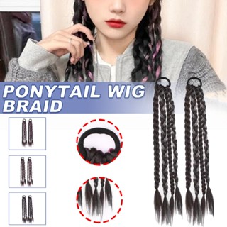 Braided Ponytail Extension Boxing Braids for Women Girl Synthetic Hair