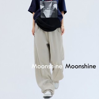 Moon  กางเกงขายาว คาร์โก้ กางเกง เชือกอเมริกันคลาสิค Cargo pants 2023 NEW 071901 สวยงาม Trendy คุณภาพสูง สบาย A23L0ED 36Z230909