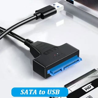 สายเคเบิลฮาร์ดดิสก์ SATA เป็น USB 3.0 2.0 HDD 2.5 นิ้ว SATA 3 22 Pin แบบพกพา