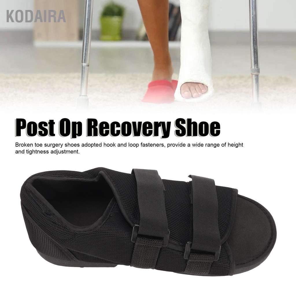 รองเท้าบูทใส่หลังผ่าตัด PostOp Walking Boot รองเท้าแตะออร์โธปิดิกส์พื้นแข็ง รองรับเท้า KODAIRA