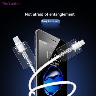 Thevantin คลิปซิลิโคนใส แบบนิ่ม สําหรับถนอมสายชาร์จ 1 ชิ้น