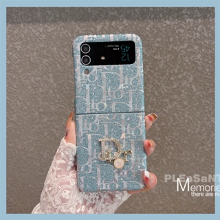 เคสโทรศัพท์มือถือ กันกระแทก ประดับกลิตเตอร์ หรูหรา สําหรับ Samsung Galaxy Z Flip 5 Z Flip 4 5G Z Flip 3