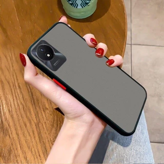 เคส Vivo Y02 4G สำหรับวีโว่ ขอบสีผิวด้าน กันกระแทก นิ่ม TPU Case