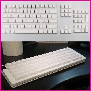 Aod ปุ่มกดคีย์บอร์ด PBT 137 คีย์ สีขาว สไตล์มินิมอล สําหรับคีย์บอร์ด Mechanical