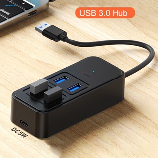 Am* อะแดปเตอร์ฮับ Usb 3.0 4-in-1 ความเร็วสูง หลายช่อง เชื่อมต่อง่าย สําหรับแล็ปท็อป