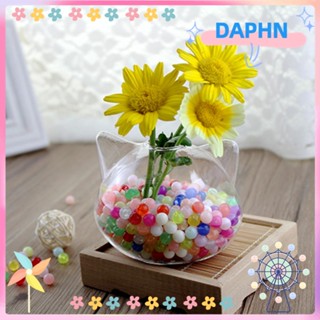 Daphs แจกันแก้ว รูปแมวน่ารัก สําหรับตกแต่ง